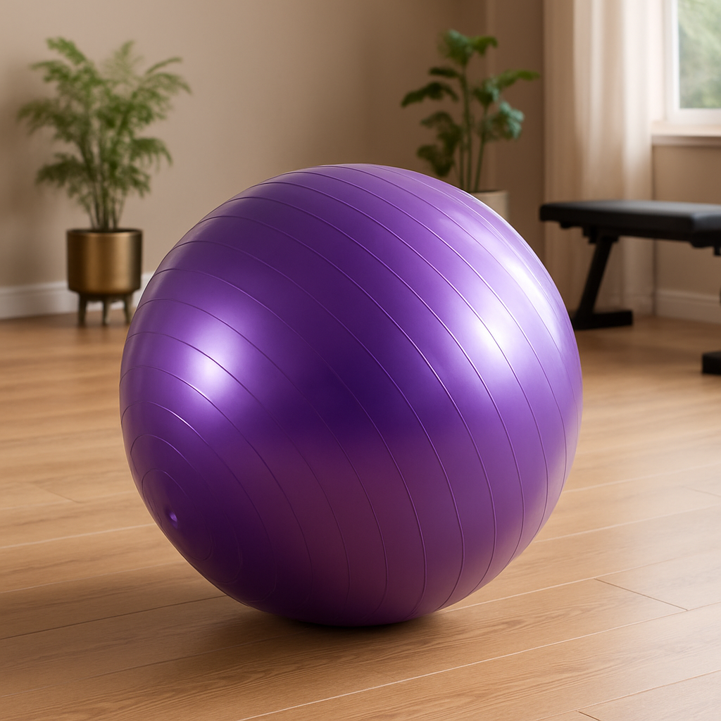ballon de gym purple